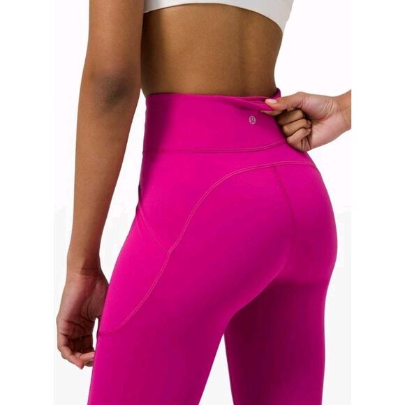 Lululemon Women Wunder Train High Rise Tight 25" Womens Size 2 Ripened Raspberry - Picture 2 of 13